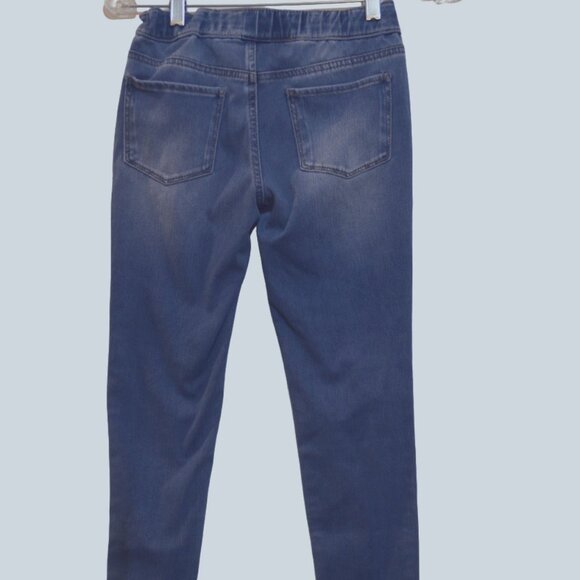 So Blue Jeans Stretch Elastic Belt No Fastener Cotton-Poly-Spand Girls Pants 12 - Picture 2 of 9